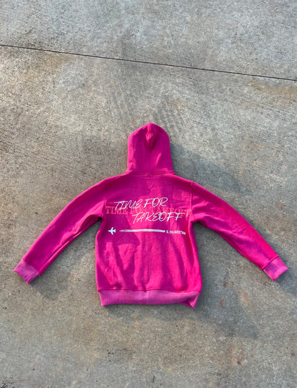 Mens PINK TFT Zip-up