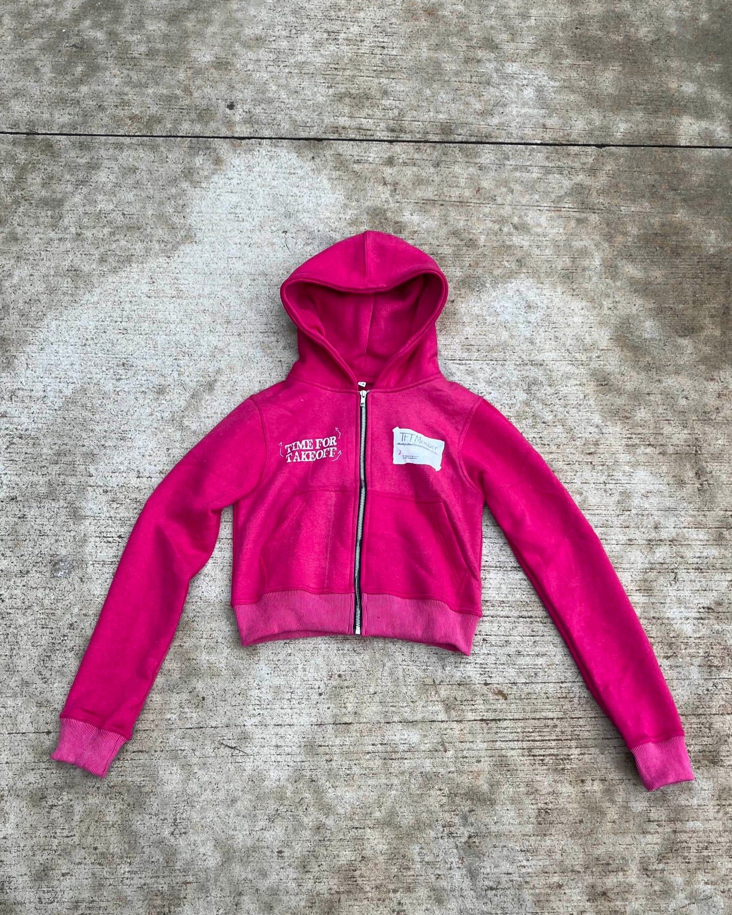 Womens PINK TFT Zip-up