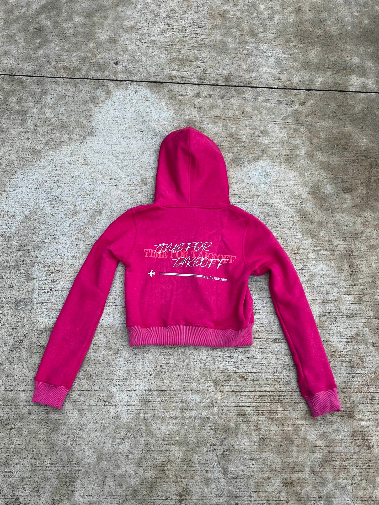 Womens PINK TFT Zip-up